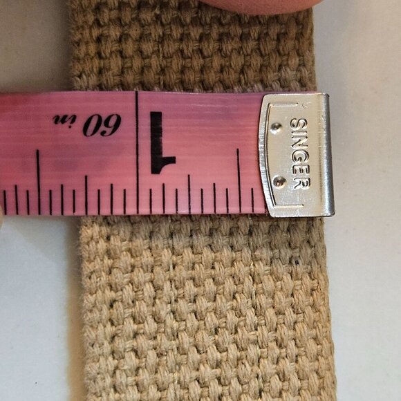 Zep-Pro Mens Belt Brass Buckle Brown Leather Accents & Fish Design 44 Inch Made - Picture 10 of 11